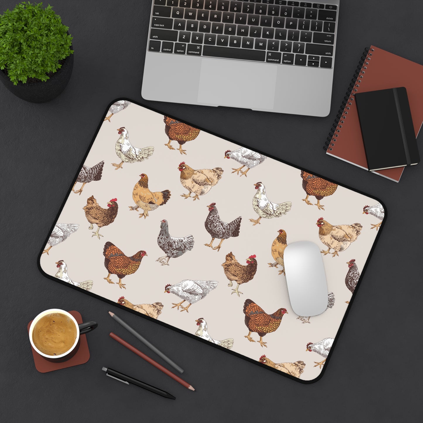 Charming Chicken Desk Mat
