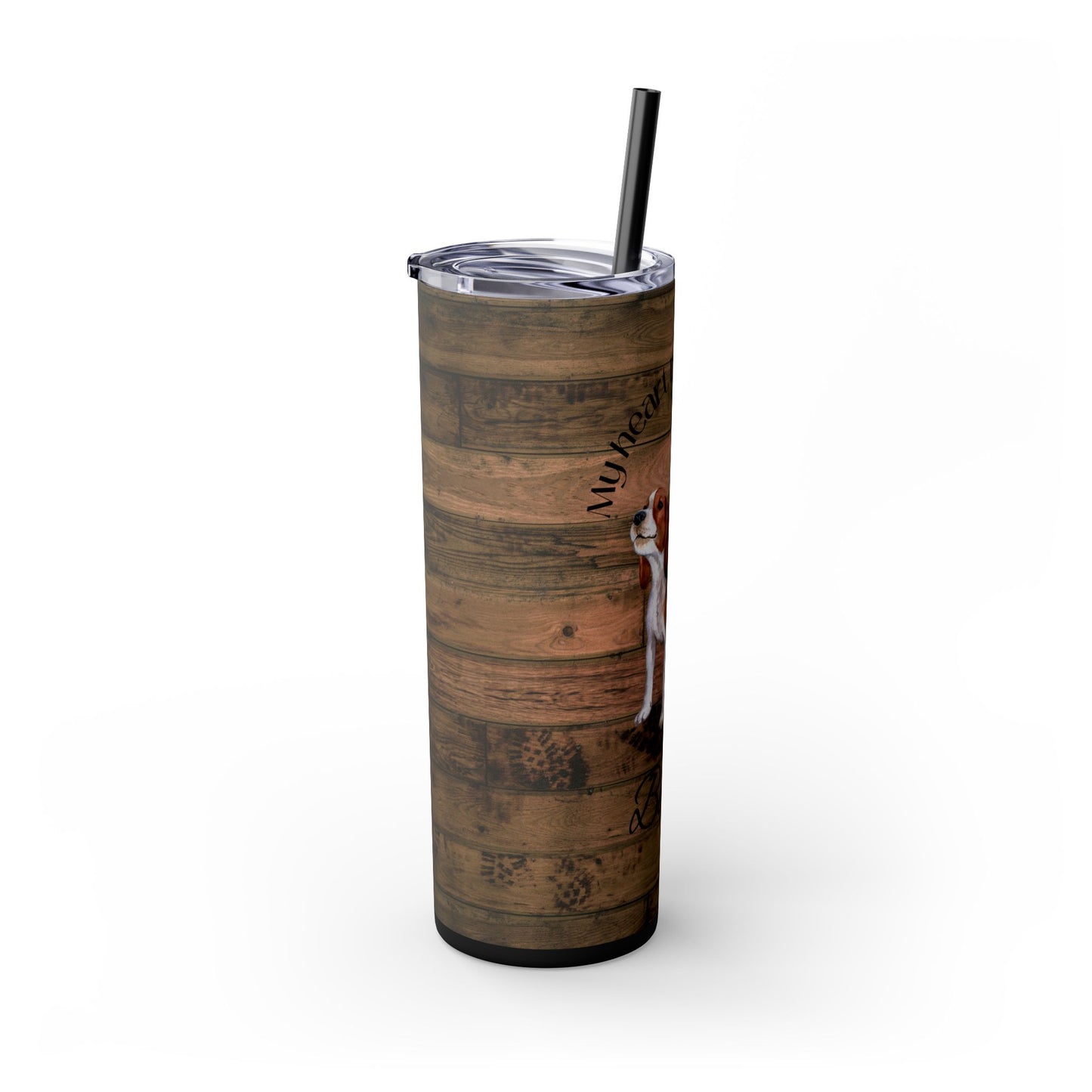Heart Belongs to a Beagle -Skinny Tumbler